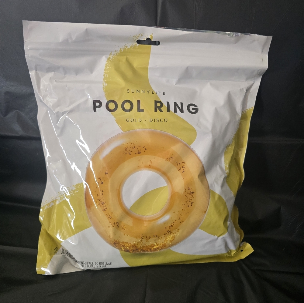 Gold Glitter Pool Float